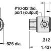 Composants dentaire - Valve 2 voies a clapet N/F   REF MAV-2