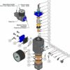 Composants dentaire - Kit de 1 valve P/Eau et 1 valve P/AIR  REF. 6-534