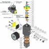 Composants dentaire - Kit de 1 valve P/Eau et 1 valve P/AIR  REF. 6-534