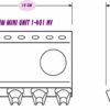 Dimension du mini unit 1-401 nv